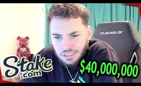 Adin Ross Gets $40,000,000 From STAKE.COM Just To Gamble..