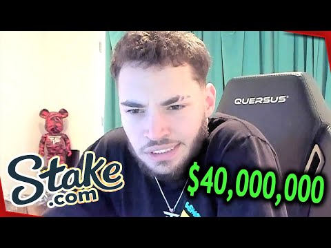 Adin Ross Gets $40,000,000 From STAKE.COM Just To Gamble..