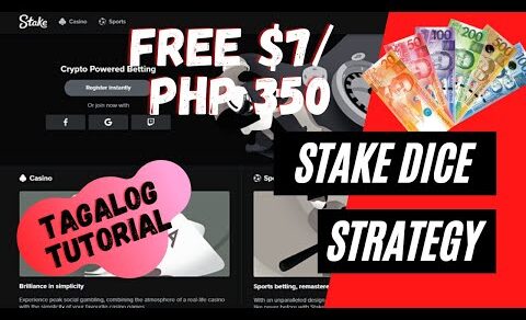 Stake Dice Strategy: Tagalog Tutorial 2021