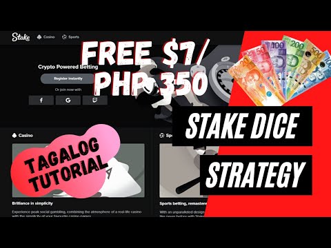 Stake Dice Strategy: Tagalog Tutorial 2021