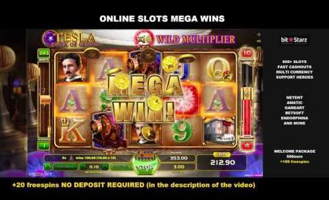 Tesla x246 3$ Bet 739$ Huge Win Online Slots GameArt BitStarz Online Casino