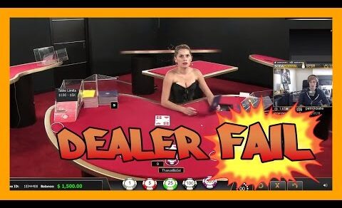 Live Blackjack dealer FAILS