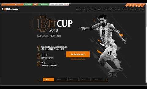 Cryptocurrency sportsbook 1xBit| World Cup 2018 Promotions