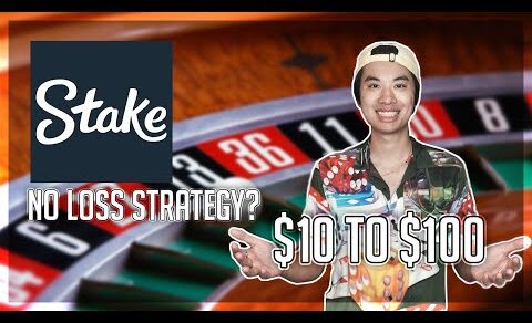 $10 to $100 Challenge (Stake) | Testing a “No Loss” Roulette Strategy