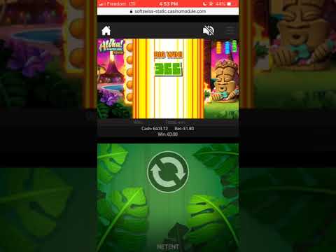 Aloha Cluster Pay Bonus on BitStarz Mobile Crypto Casino!