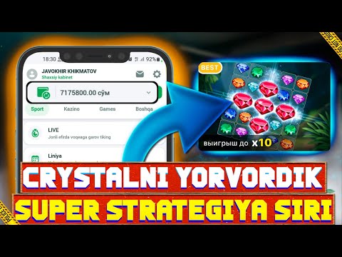 CRYSTAL SUPER STRATEGIYA SIRI😱 #1xbet #linebet #melbet