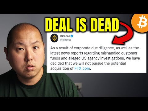 BINANCE KILLS FTX DEAL…BITCOIN FALLS