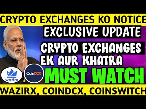 Indian Crypto Exchange||Big update for indian Crypto exchanges| Crypto News Today|Crypto News