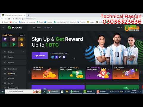 Bc game and earn money from home | Earn 50$ by playing| Technical Hassan part 5