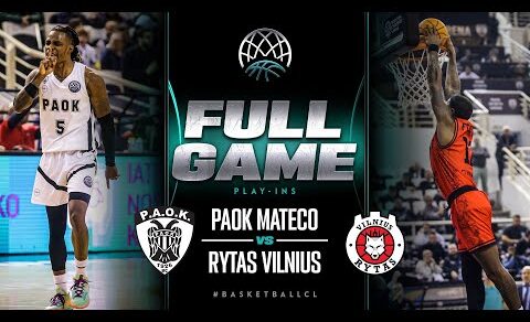 PAOK mateco v Rytas Vilnius | Full Game | Basketball Champions League 2022/23