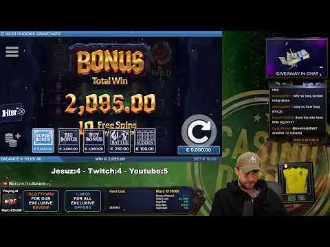 💸 LIVE CASINO SLOTS W CASINODADDY💸 !WD2  – €2000 PRIZEPOOL!