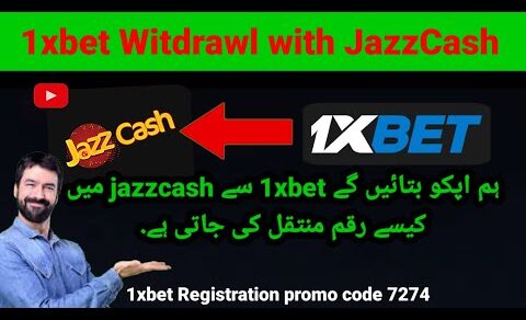 || 1xbet || withdrawal with JazzCash 100% proof.