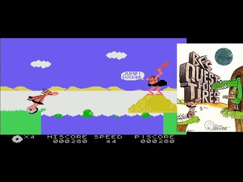 BC’s Quest For Tires ColecoVision Gameplay