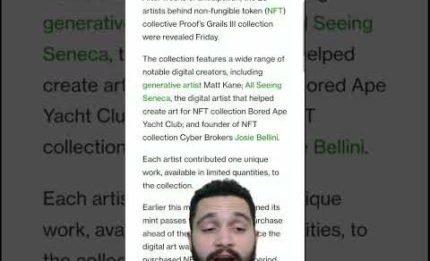 Proof Reveals Artist Behind Grails III NFT Release | Crypto News #shorts