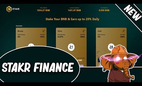 Stakr Finance | Stake Your BNB 20% Daily | *New Project* | Review