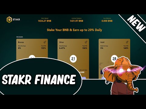 Stakr Finance | Stake Your BNB 20% Daily | *New Project* | Review