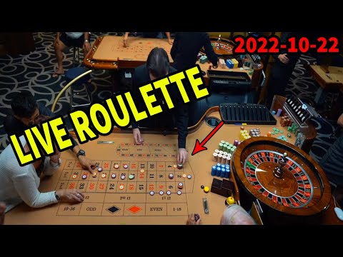 Live Roulette From Casino Table Night Friday Lots of Betting New Session✔️ 2022-10-22