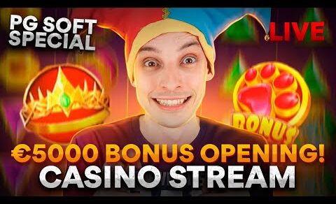 SLOTS LIVE 🔴 €5000 PG SOFT BONUS OPENING! Casino Stream with mrBigSpin