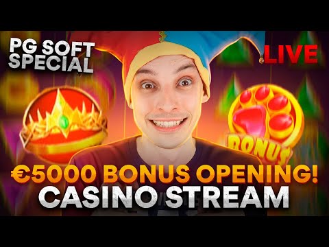 SLOTS LIVE 🔴 €5000 PG SOFT BONUS OPENING! Casino Stream with mrBigSpin