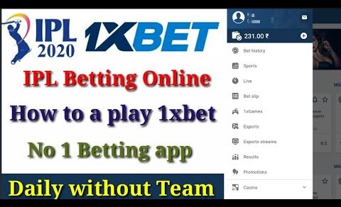 How to a play 1xbet  IPL Betting Online No 1 app /  1xbet app kaise use kare 1xbet profile update