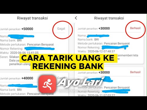 Cara Menarik Uang di Aplikasi Ayo Lari ke Rekening Bank | Penghasil Uang Terbaru 2020