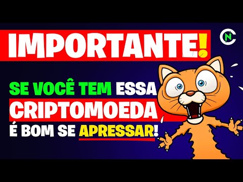 🚨 IMPORTANTE! CRIPTOMOEDA DESPENCANDO! Crypto News