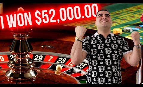 $5,000.00 Bet High Stakes Roulette In Las Vegas Casino ! Winning Huge Money At Casino Table Game