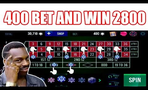 400 BET AND WIN 2800 | Best Roulette Strategy | Roulette Tips | Roulette Strategy to Win