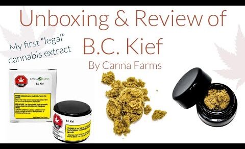 Unboxing & Review Of BC Kief from Canna Farms | My First Legal Extract Purchase