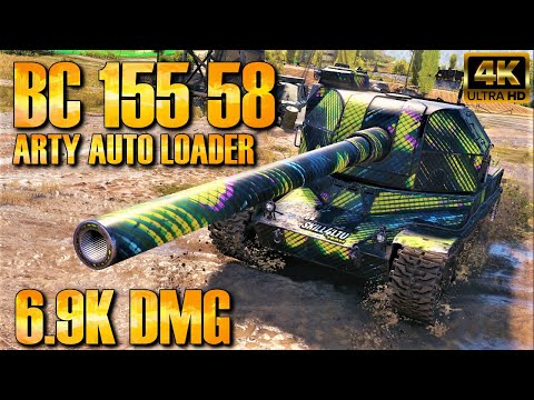 World of Tanks BC 155 58 Gameplay ♦ 6.9k DMG ♦ WOT Replays