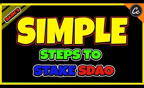 How To Stake SingularityDAO (SDAO) – Simple Steps For 6.83% returns – Crypto News