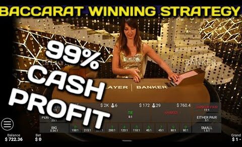 CheetosBaccarat Winning Strategy 99% Cash Profit Live Casino!!!