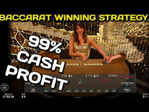 CheetosBaccarat Winning Strategy 99% Cash Profit Live Casino!!!