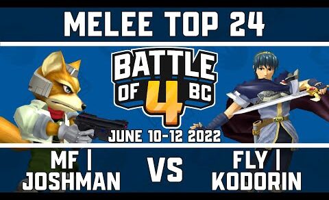 MF | Joshman vs FLY | KoDoRin – Melee Singles Top 24 – Battle of BC 4