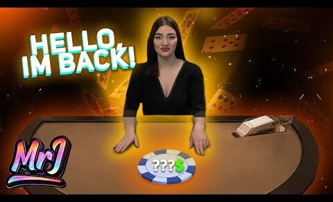 HELLO IM BACK! – Live Dealer Blackjack Session! ♣️ #blackjack