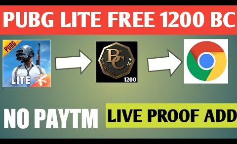 PUBG MOBILE LITE FREE BC NO APP NO PAYTM | HOW TO | HOW TO GET FREE BC IN PUBG LITE WITHOUT PAYTM