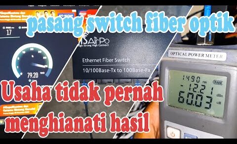 cara desain topologi fiber optik sederhana – unboxing media konverter 6 port serta review fungsinya