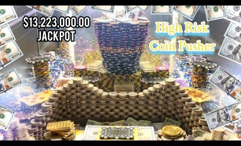 🔴*MUST SEE*… SUPER MEGA HIGH RISK COIN PUSHER $1,000,000 Buy In! $13,223,000.00 WIN! (WORLD RECORD)