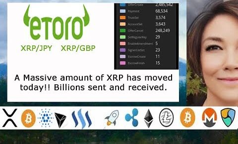 Billions of XRP moved today, Stellar XLM / Ripple XRP on 2 paths, Tron Burns Tokens