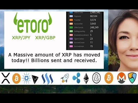 Billions of XRP moved today, Stellar XLM / Ripple XRP on 2 paths, Tron Burns Tokens