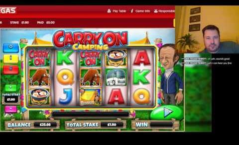 Stake and Chips CARRY ON CAMPING SLOT LIVE PLAY