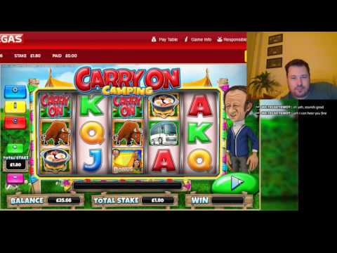 Stake and Chips CARRY ON CAMPING SLOT LIVE PLAY