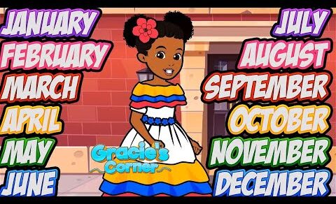 Months of the Year | English and Spanish by Gracie’s Corner | Nursery Rhymes + Kids Songs