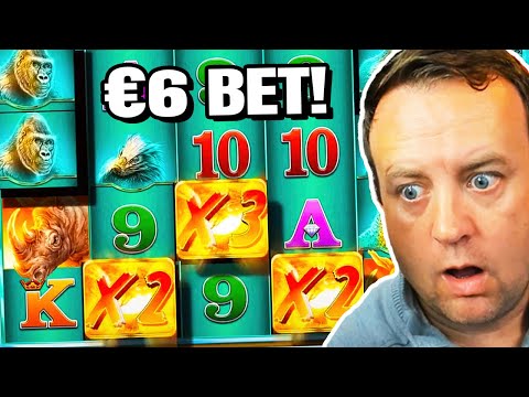 Unbelievable HUGE WIN on Raging Rhino!! (High Stakes)