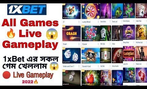 1xBET ALL GAMES PLAYING 2022 🔥 | 1xBet এর সকল গেম লাইভে খেললাম 😱 | BETTING TIPS