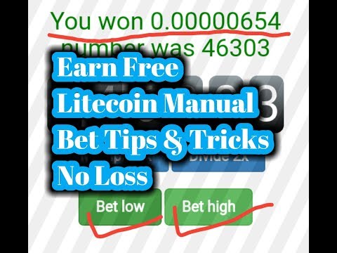 Free Litecoin Manual Bet Tricks Always Win!!