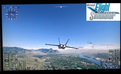 F-18 Super Hornet “Magpie”! Flying Supersonic from Kamloops to Kelowna BC, Canada!!