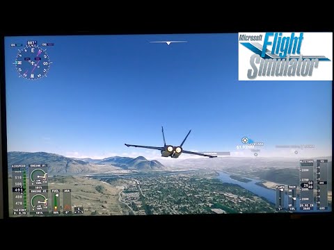 F-18 Super Hornet “Magpie”! Flying Supersonic from Kamloops to Kelowna BC, Canada!!