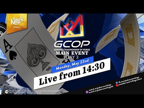 🏆🇩🇪 Day 3 of €1.100 GCOP Main Event live from King’s Resort 👑