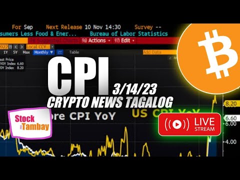 CPI RESULTS BTC LIVE ACTION 3/14/23 CRYPTO NEWS TAGALOG